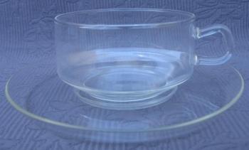 Sada 6 šálků, zn. Jena Glass, Wilhelm Wagenfeld Sada 6 šálků, zn. Jena Glass, Wilhelm Wagenfeld