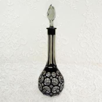 Art deco broušená rubínová karafa - Nový Bor Art deco broušená rubínová karafa - Nový Bor