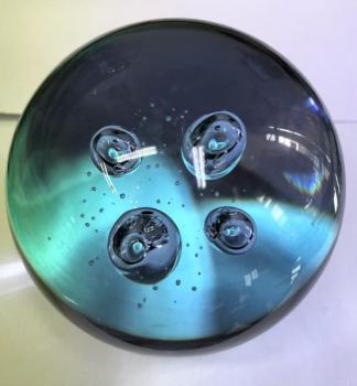Designové tìžítko sklenìné s ”bublinami”